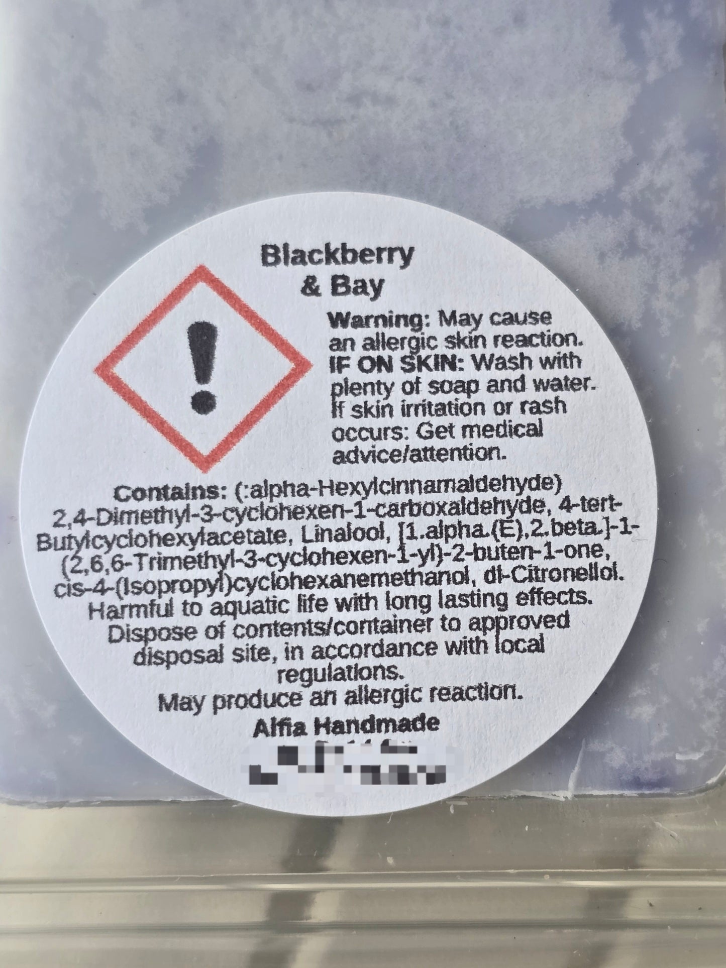 NEW Blackberry & Bay Soy Wax Melt Snap Bar - Fruity Floral Woodland Scent - Alfia