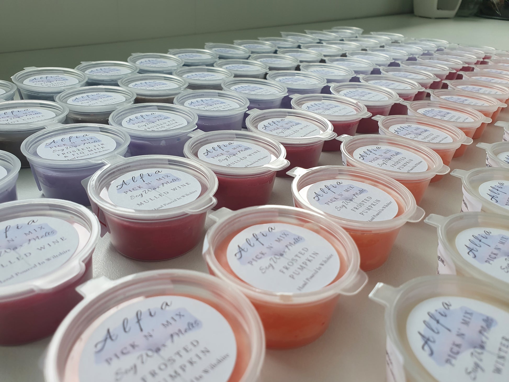 4 Mystery Sample Pots, Soy Wax Melts - Alfia